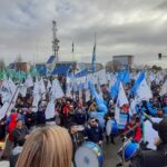 CGT Río Grande: Multitudinaria manifestación contra el aumento de precios y por el salario