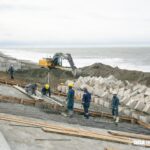La obra del muro y paseo costero con 30% de avance