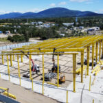 Ya montan el primer gimnasio provincial en Tolhuin