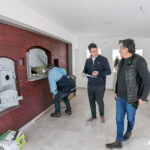 Martín Pérez recorrió junto a vecinos la obra del nuevo nodo de formación laboral y tecnológica