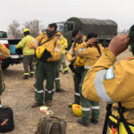 SE SUMAN INFANTES DE MARINA AL COMBATE DEL FUEGO Y CABANDIÉ ENVÍA 20 BRIGADISTAS MÁS