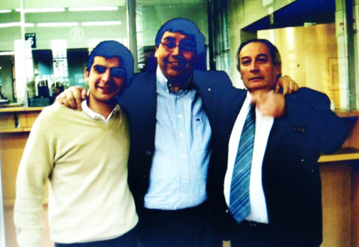 En la imagen, Jeremías Montero, Jorge Silva y Alfredo Aramburu. Jorge Silva, quien trabajó durante muchos años en el Banco Nación de Río Grande y hoy es Gerente de la Sucursal América (ubicada en el partido Rivadavia de la Provincia de Buenos Aires casi pegado con La Pampa) del Banco Nación.