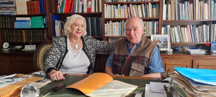 Néstor Nogar y su esposa Victoria Mallemaci. (Foto Germán Gasparini).