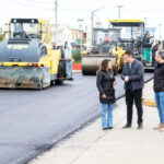 El intendente Martín Pérez recorrió el inicio de los trabajos de modernización en la avenida Perón