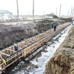 MUNICIPIO DE RÍO GRANDE COMENZÓ EL ARMADO DE LA ESTRUCTURA DEL ENTUBADO DEL CANAL ISLAS MALVINAS