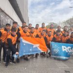 Estudiantes de la UTN Tierra del Fuego, en Chapadmalal