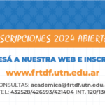 La UTN anunció que se encuentran abiertas las inscripciones para carreras de grado