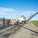 Con gran despliegue, la Municipalidad de Río Grande avanza las obras de bacheo en asfalto
