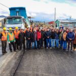 Melella y Harrington recorrieron obra de asfalto del barrio 9 de Octubre