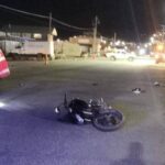 Choque en Ushuaia dejó a un motociclista gravemente herido