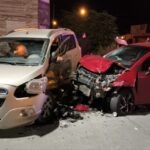 Violento choque en la esquina de 9 de Julio e Yrigoyen
