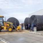 El Municipio comenzó a recibir equipamiento para la sala de máquinas del nuevo Natatorio olímpico de Río Grande