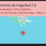 Terremoto de 7.4 al sur de Ushuaia