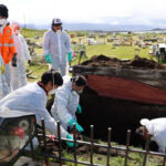 Exhumaron dos cuerpos en un cementerio de Ushuaia