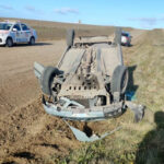 Mujer lesionada tras espectacular vuelco