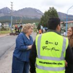 El Municipio de Ushuaia avanza en la repavimentación de las calles Damiana Fique y Gobernador Paz