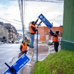 El Municipio de Ushuaia avanza con la renovación de cartelería y mejoras en la circulación vial