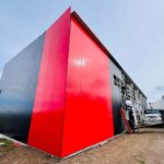 Avanza el cerramiento y las tareas interiores del nuevo gimnasio en el Colegio Soberanía Nacional