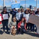 Policías retirados del ex Territorio volvieron a manifestarse en Río Grande: denuncian nueve meses sin cobrar