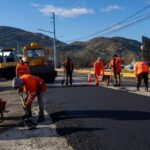 Con producción propia, el Municipio de Ushuaia completó la última etapa de repavimentación en Héroes de Malvinas