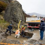Avanza el nuevo acceso a Ushuaia: inician el cruce subterráneo clave para el destacamento policial