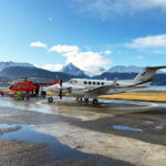 Heli Ushuaia asegura que un avión sanitario permanece inactivo por falta de autorización para operar desde el aeropuerto internacional