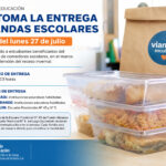 El Gobierno provincial reanuda este lunes entrega de viandas a comedores escolares